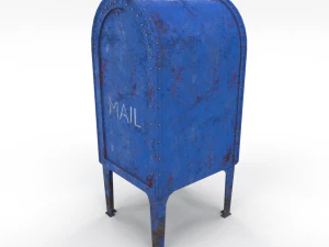 邮箱风化 pbr 3D 模型