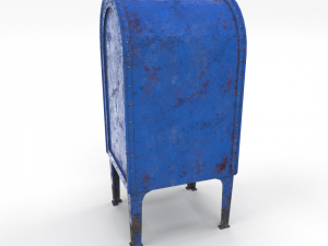 mailbox weathered pbr 3D मॉडल