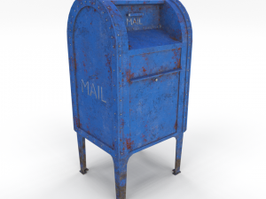 mailbox weathered pbr 3D मॉडल