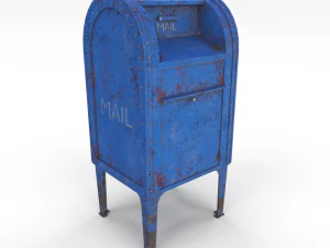 邮箱风化 pbr 3D 模型