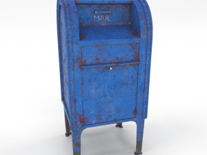 mailbox weathered pbr 3D मॉडल