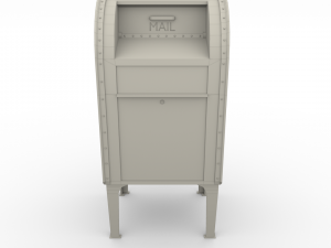 mailbox weathered pbr 3D मॉडल