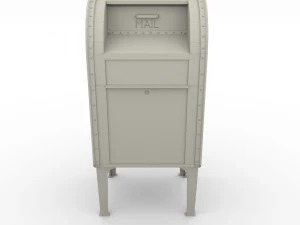 邮箱风化 pbr 3D 模型