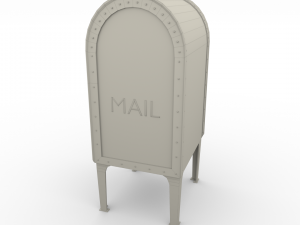 mailbox weathered pbr 3D मॉडल