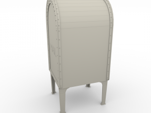 mailbox weathered pbr 3D मॉडल