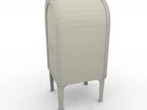 邮箱风化 pbr 3D 模型