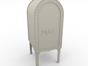 mailbox weathered pbr 3D मॉडल
