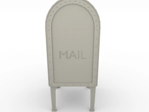 邮箱风化 pbr 3D 模型