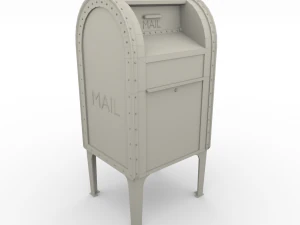 邮箱风化 pbr 3D 模型