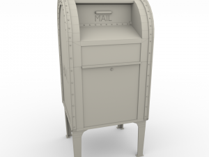 mailbox weathered pbr 3D मॉडल