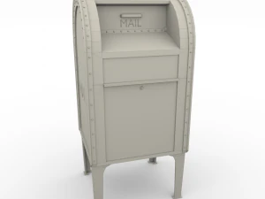 邮箱风化 pbr 3D 模型