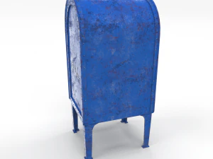 mailbox weathered 2 pbr 3D Model