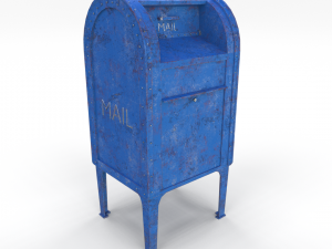 mailbox weathered 2 pbr 3D Model
