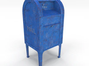 mailbox weathered 2 pbr 3D Model
