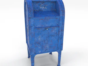 mailbox weathered 2 pbr 3D Model