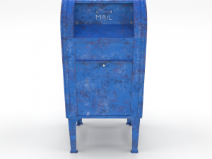 mailbox weathered 2 pbr 3D मॉडल