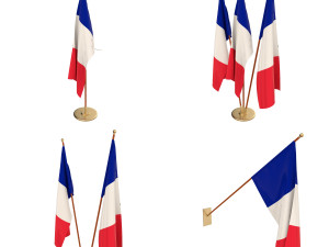 france flag pack 3D मॉडल