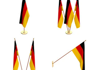 пакет прапора Німеччини 3D Модель