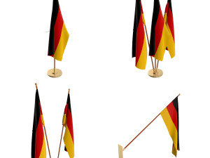 germany flag pack 3D Модель