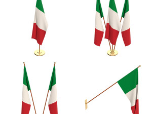 italy flag pack 3D मॉडल