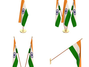 india flag pack 3D मॉडल