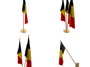 belgium flag pack 3D-Modell