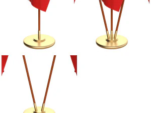 norway flag pack 3D Model