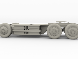 tesla semi truck chassis 3D मॉडल