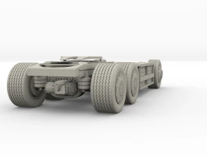 tesla semi truck chassis 3D Model