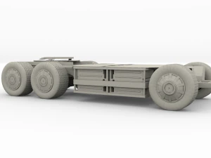 tesla semi truck chassis 3D Model