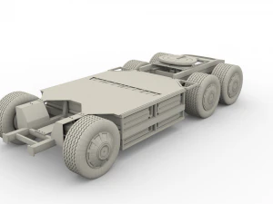 tesla semi truck chassis 3D Model