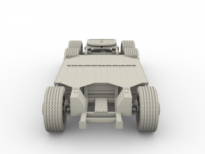 tesla semi truck chassis 3D मॉडल