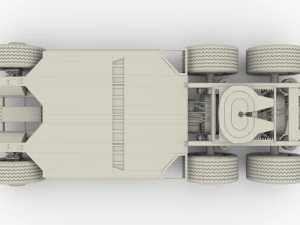 tesla semi truck chassis 3D Model