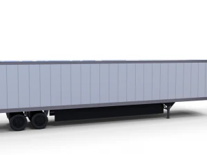 box semi trailer 3D Model