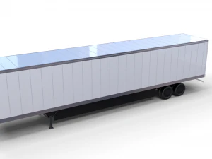 box semi trailer 3D Model