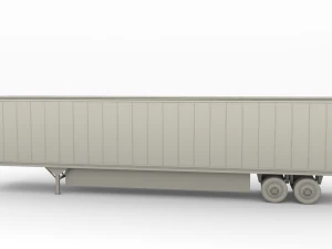 box semi trailer 3D Model