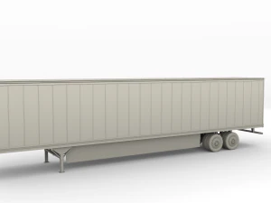 box semi trailer 3D Model