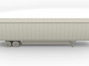 box semi trailer 3D Model