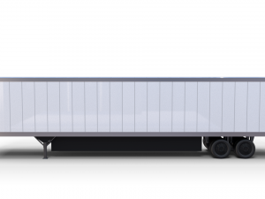 box semi trailer Modelo 3D