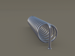 spiral bike stand Model 3D