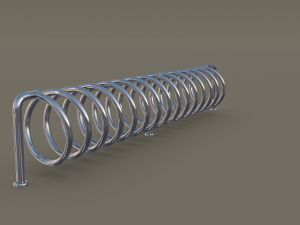 spiral bike stand Model 3D