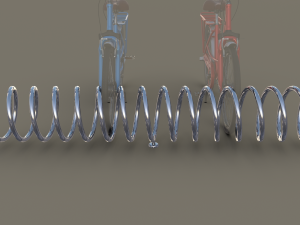 spiral bike stand Model 3D