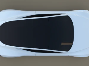 tesla roadster white 3D Model