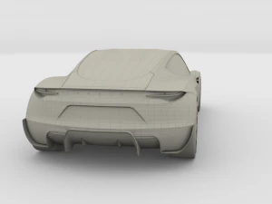 tesla roadster white 3D Model