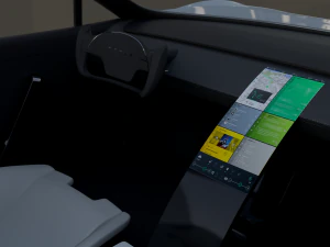 tesla roadster 2020 white with interior and chassis 3D Model