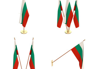 bulgaria flag pack 3D Model