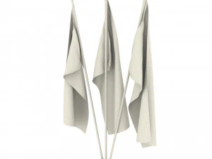 Pacchetto bandiera canadese Modello 3D