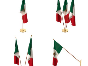 mexico flag pack 3D Model