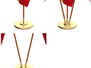 spain flag pack 3D Model