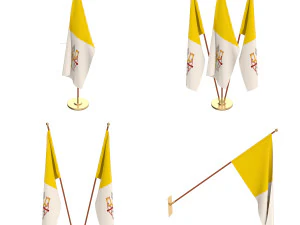 pacchetto bandiera del vaticano Modello 3D